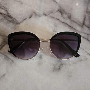 Anthropologie Sunglasses Black and Gold